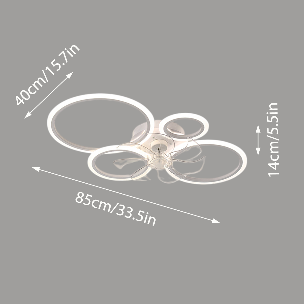 Four-ring ceiling fan light wi - Office Furniture Set review and price