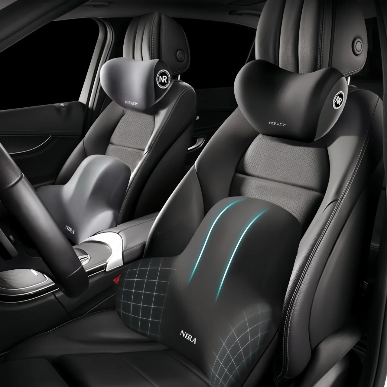 Car Seat Neck Pillow & Lumbar  - Office Furniture Set review and price