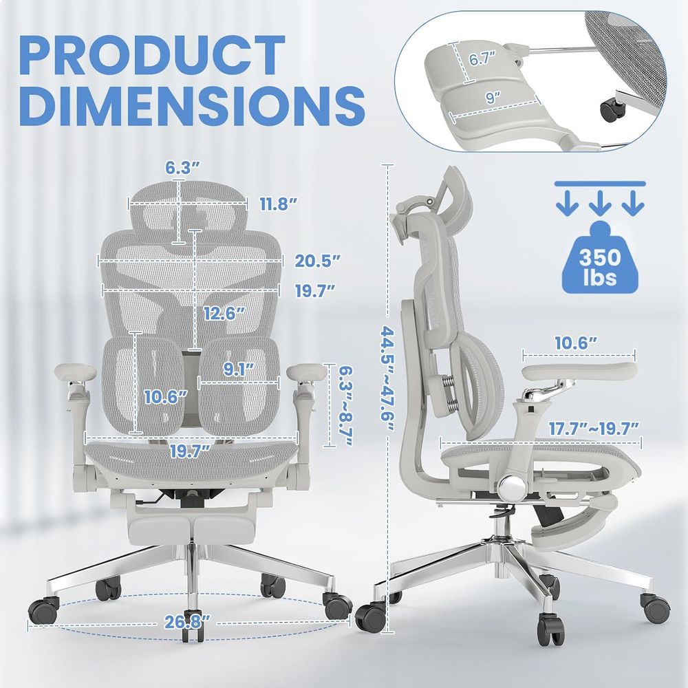 Ergonomic Oice Chair with ootr - Office Furniture Zone review and price
